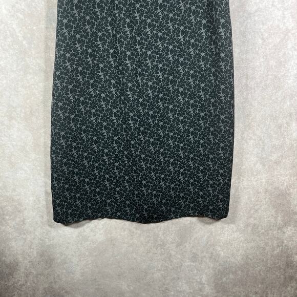 Vintage Old Navy Slip Dress Womens 4 Black Floral Sleeveless‎ Y2K Fairy Grunge - Picture 4 of 9